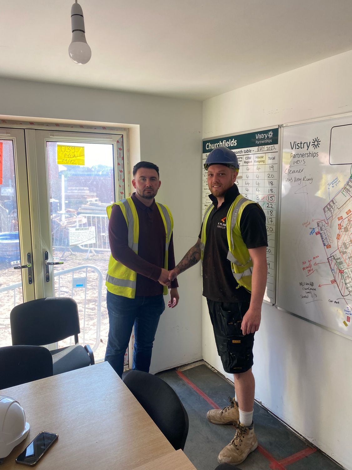 Contractor of the Month at Churchfields, Kidderminster Site, Vistry Partnerships